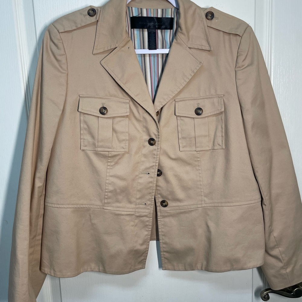 Apostrophe Tan Utility Jacket Classic Style